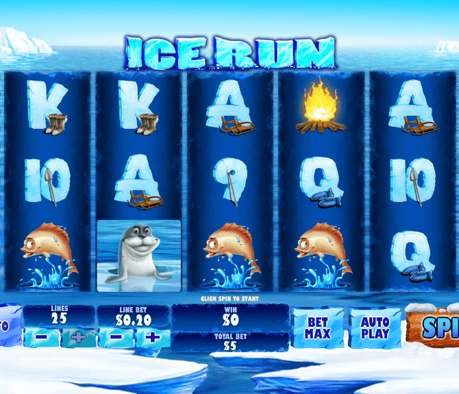 Ice Run slot game screenshot